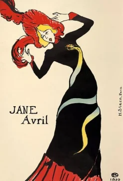 Boutiques de musées Panneaux Aluminium|Panneaux Acryliques-Jane Avril (avec la robe au serpent) (panneaux aluminium)