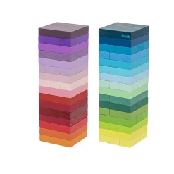 Boutiques de musées Jeux|Design-Jeu Tour à empiler - Ton chaud dégradé - Block Design