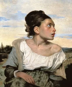 Boutiques de musées Affiches D'Art|Affiches D'Art Encadrées-Jeune orpheline au cimetière (affiches d'art)