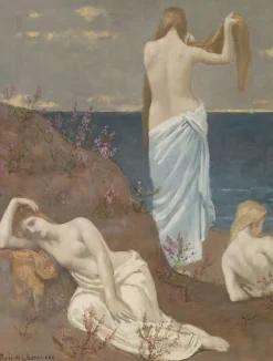 Boutiques de musées Panneaux Acryliques|Toiles Encadrées-Jeunes filles au bord de la mer (panneaux acryliques)