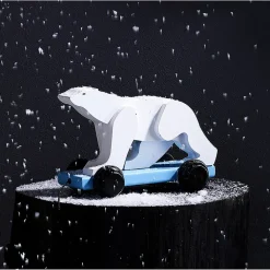 Boutiques de musées Jouets-Jouet à traîner Ours blanc - François Pompon - Pompon Toys