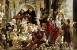 Discount Boutiques de musées Jésus chassant les marchands du temple (panneaux acryliques)