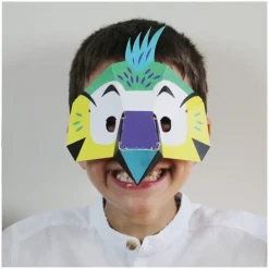 Discount Boutiques de musées Kit créatif 4 masques de la jungle 3D à colorier