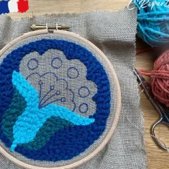 Boutiques de musées Loisirs Créatifs-Kit Punch Needle 1 Motif - Fleur Lily May