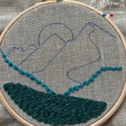 Sale Boutiques de musées Kit Punch Needle 1 Motif - Montagnes