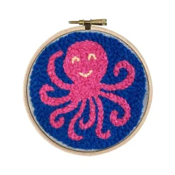 Boutiques de musées Loisirs Créatifs-Kit Punch Needle 1 Motif - Coulpe le Poulpe