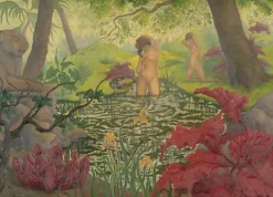 Boutiques de musées Panneaux Aluminium|Toiles Encadrées-La baignade ou Lotus (panneaux aluminium)