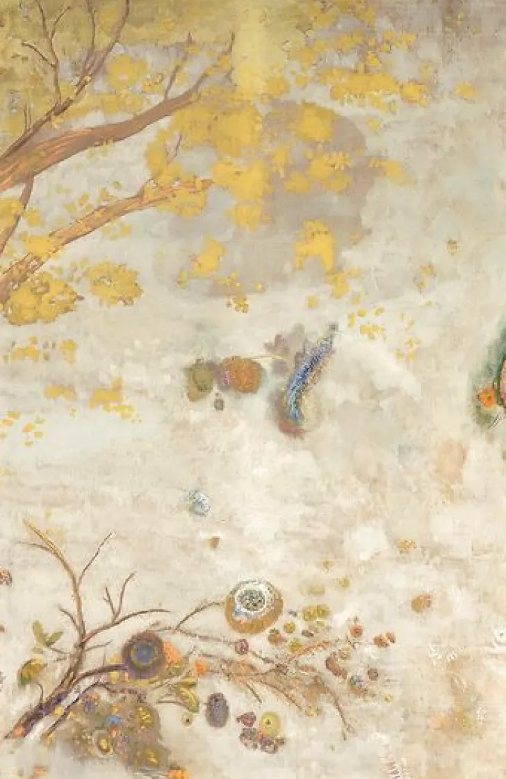 Outlet Boutiques de musées La Branche fleurie jaune (toiles encadrées)