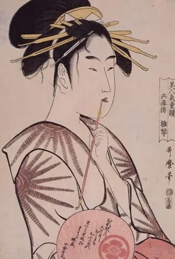 Boutiques de musées Toiles Sans Cadre-La courtisane Hiragoto de Hyôgorô (toiles sans cadre)