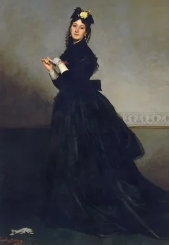 Hot Boutiques de musées La Dame au gant. Mme Carolus-Duran, née Pauline Croizette (1839-1912), peintre (toiles sur châssis)