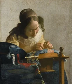 Boutiques de musées Affiches D'Art|Toiles Sur Châssis-La Dentellière (détail) (affiches d'art)