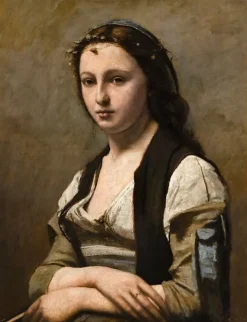 Online Boutiques de musées La Femme à la perle (panneaux acryliques)