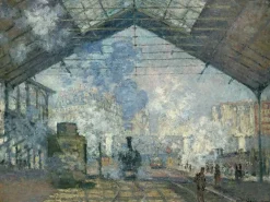 Boutiques de musées Affiches D'Art|Affiches D'Art Encadrées-La Gare Saint-Lazare (affiches d'art)