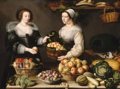 Boutiques de musées Panneaux Aluminium|Toiles Sur Châssis-La Marchande de fruits et légumes (panneaux aluminium)