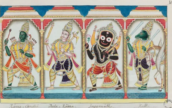 Boutiques de musées Affiches D'Art|Affiches D'Art Encadrées-La naissance de Krishna (planches XXIII) (affiches d'art)