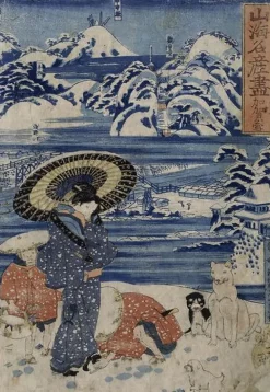 Boutiques de musées Toiles Sur Châssis|Toiles Sans Cadre-La neige à Kaga (toiles sur châssis)