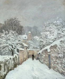 Boutiques de musées Panneaux Acryliques|Toiles Encadrées-La neige à Louveciennes (panneaux acryliques)