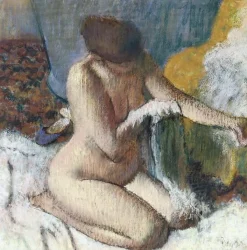 Online Boutiques de musées La sortie du bain ou Femme s'essuyant le bras gauche (panneaux aluminium)