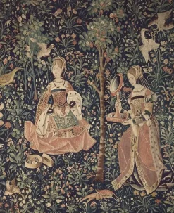 Boutiques de musées Toiles Encadrées-La tenture de la Vie Seigneuriale : La Broderie I/II (toiles encadrées)
