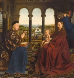 Clearance Boutiques de musées La Vierge du chancelier Rolin (affiches d'art encadrées)