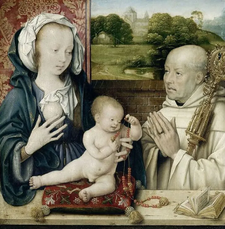 Hot Boutiques de musées La Vierge et l'Enfant avec Saint Bernard (panneaux aluminium)
