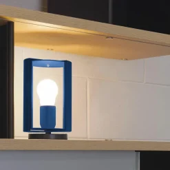 Boutiques de musées Design|Art De La Maison-Lampe pivotante à poser - Charlotte Perriand - Nemo Lighting - Bleue