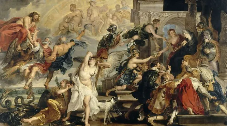 Boutiques de musées Panneaux Aluminium|Toiles Sur Châssis-L'Apothéose d'Henri IV et la proclamation de la régence de Marie de Médicis, le 14 mai 1610 (panneaux aluminium)