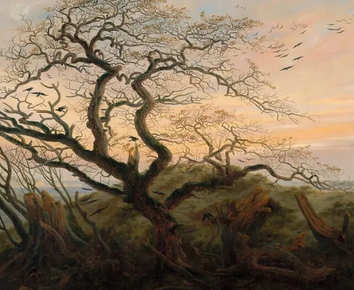 Boutiques de musées Panneaux Aluminium|Toiles Encadrées-L'Arbre aux corbeaux (panneaux aluminium)