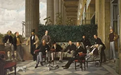 Boutiques de musées Panneaux Acryliques|Toiles Encadrées-Le Cercle de la rue Royale (détail), 1866 (panneaux acryliques)