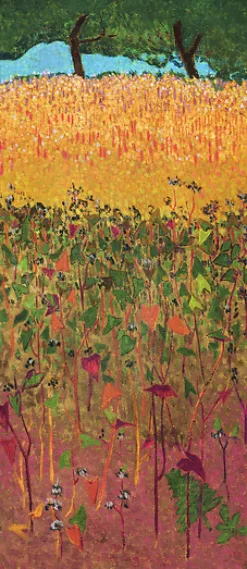 Boutiques de musées Affiches D'Art|Affiches D'Art Encadrées-Le Champ de blé d'or et de sarrasin (détail) (affiches d'art)