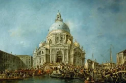 Boutiques de musées Panneaux Aluminium|Toiles Encadrées-Le Doge de Venise se rend à la Salute, le 21 novembre (panneaux aluminium)