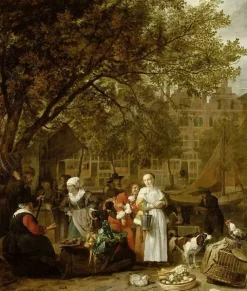 New Boutiques de musées Le Marché aux herbes d'Amsterdam (toiles encadrées)