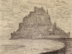 Boutiques de musées Panneaux Aluminium|Panneaux Acryliques-Le Mont de Saint-Michel dans la brume (panneaux aluminium)