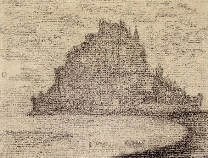 Best Boutiques de musées Le Mont de Saint-Michel dans la brume (affiches d'art encadrées)