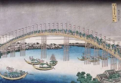 Clearance Boutiques de musées Le pont Tenma dans la province de Settsu (panneaux acryliques)