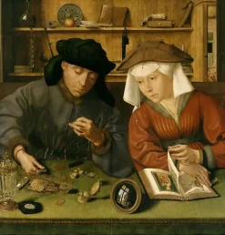 Boutiques de musées Toiles Encadrées|Toiles Sur Châssis-Le Prêteur et sa femme (toiles encadrées)