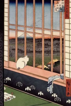 Outlet Boutiques de musées Le sanctuaire de Yushima Tenjin depuis le sommet de la colline (panneaux aluminium)