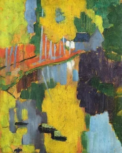 Discount Boutiques de musées Le Talisman, dit aussi Paysage au Bois d'Amour (détail) (toiles encadrées)