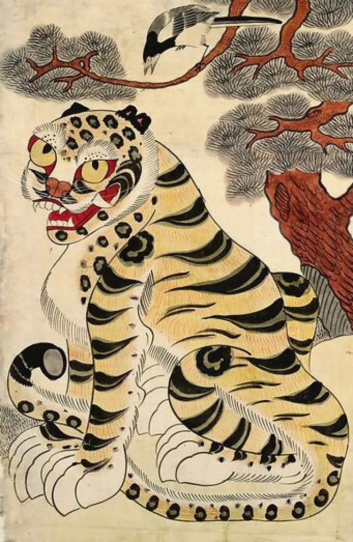 Outlet Boutiques de musées Le Tigre et la pie (détail) (toiles encadrées)