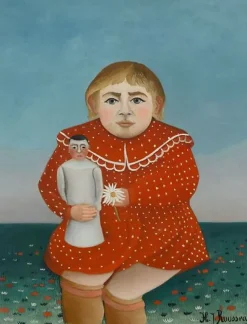 Boutiques de musées Toiles Sur Châssis|Panneaux Acryliques-L'enfant à la poupée (toiles sur châssis)