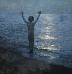 Boutiques de musées Panneaux Aluminium|Panneaux Acryliques-L'enfant au bord de la mer (panneaux aluminium)