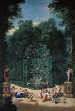 Boutiques de musées Toiles Encadrées|Affiches D'Art Encadrées-L’Entrée du Labyrinthe dans les jardins de Versailles (toiles encadrées)