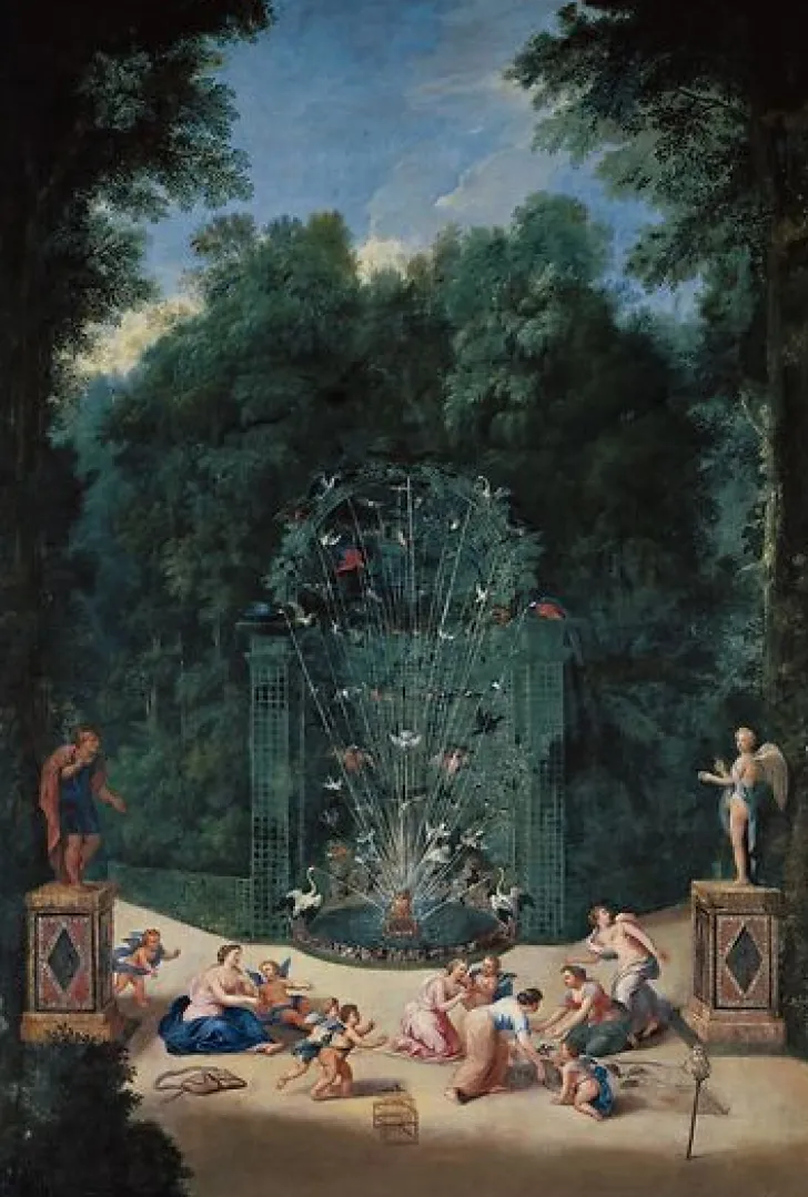 Boutiques de musées Toiles Encadrées|Affiches D'Art Encadrées-L’Entrée du Labyrinthe dans les jardins de Versailles (toiles encadrées)