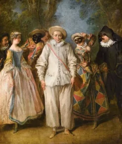 Boutiques de musées Toiles Sans Cadre|Toiles Sur Châssis-Les Acteurs de la Comédie-Italienne (toiles sans cadre)