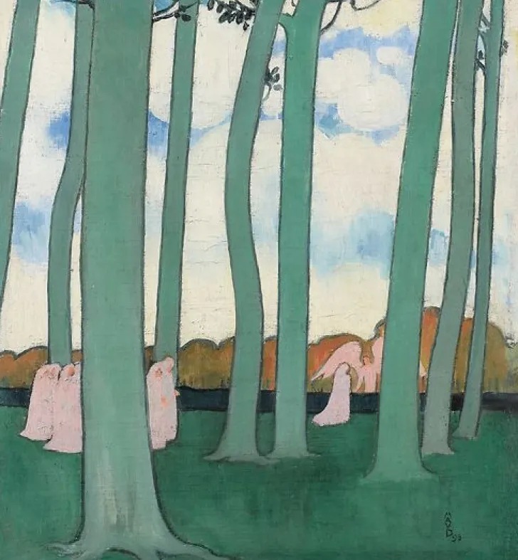 Boutiques de musées Toiles Sur Châssis|Toiles Sans Cadre-Les Arbres verts, dit aussi Les Hêtres de Kerduel (toiles sur châssis)