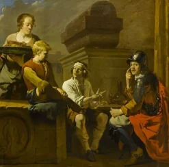 Boutiques de musées Toiles Sans Cadre|Affiches D'Art Encadrées-Les joueurs de morra (toiles sans cadre)