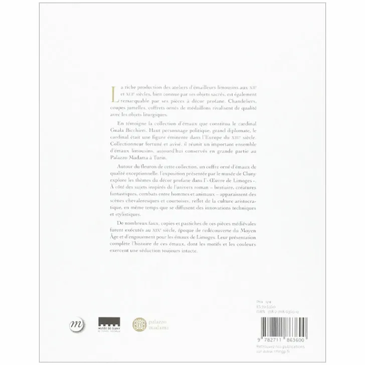 Sale Boutiques de musées Les émaux de Limoges à décor profane - Autour des collection du Cardinal Guala Bicchieri - Catalogue d'exposition