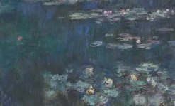 Boutiques de musées Toiles Encadrées|Affiches D'Art Encadrées-Les Nymphéas : Reflets verts (toiles encadrées)