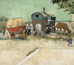 Clearance Boutiques de musées Les roulottes, campement de bohémiens aux environs d'Arles (toiles encadrées)