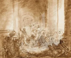 Online Boutiques de musées Les vendeurs chassés du Temple (toiles sans cadre)